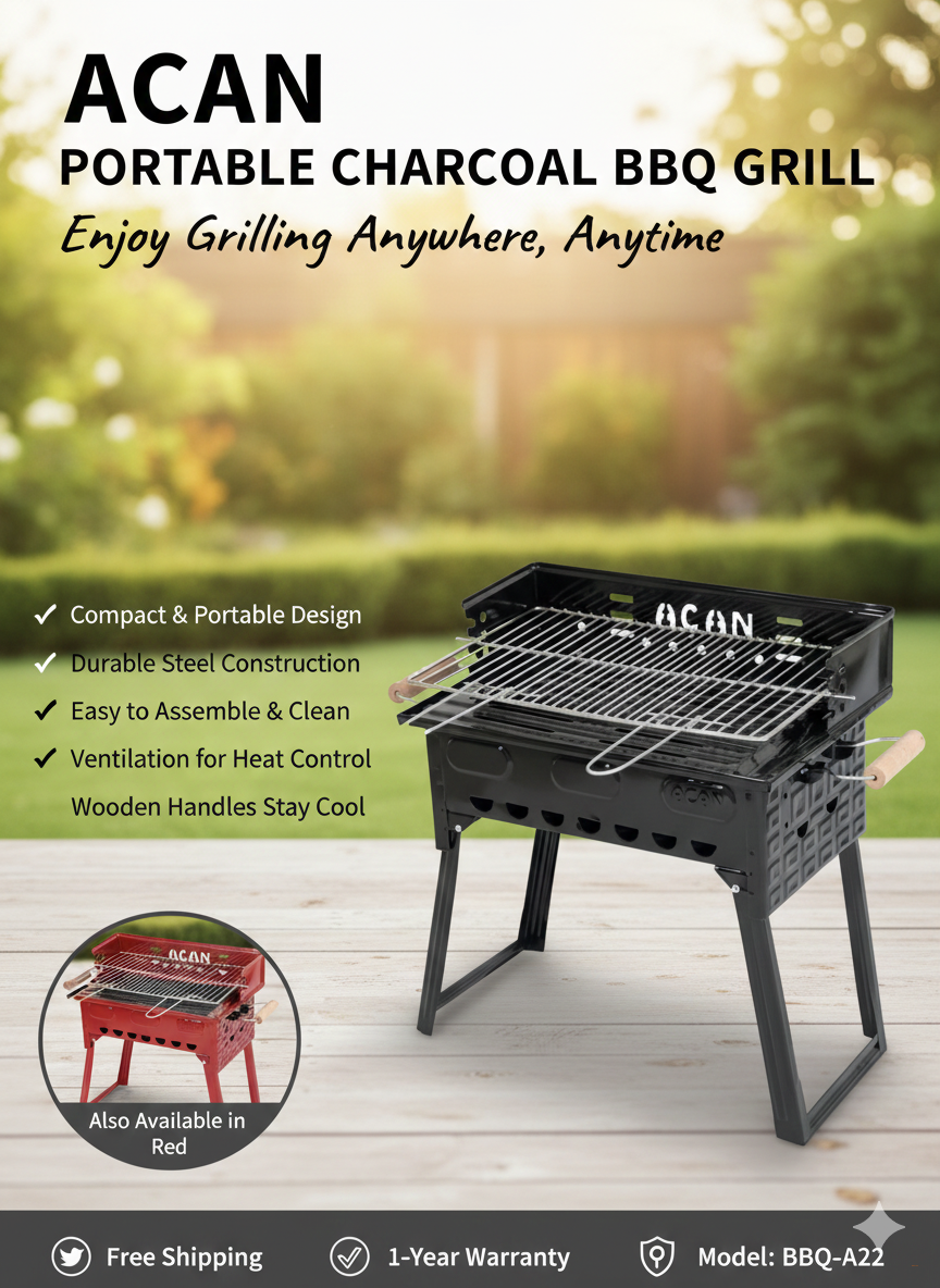 Формованное барбекю на ножках Blooming P2, эмалированное