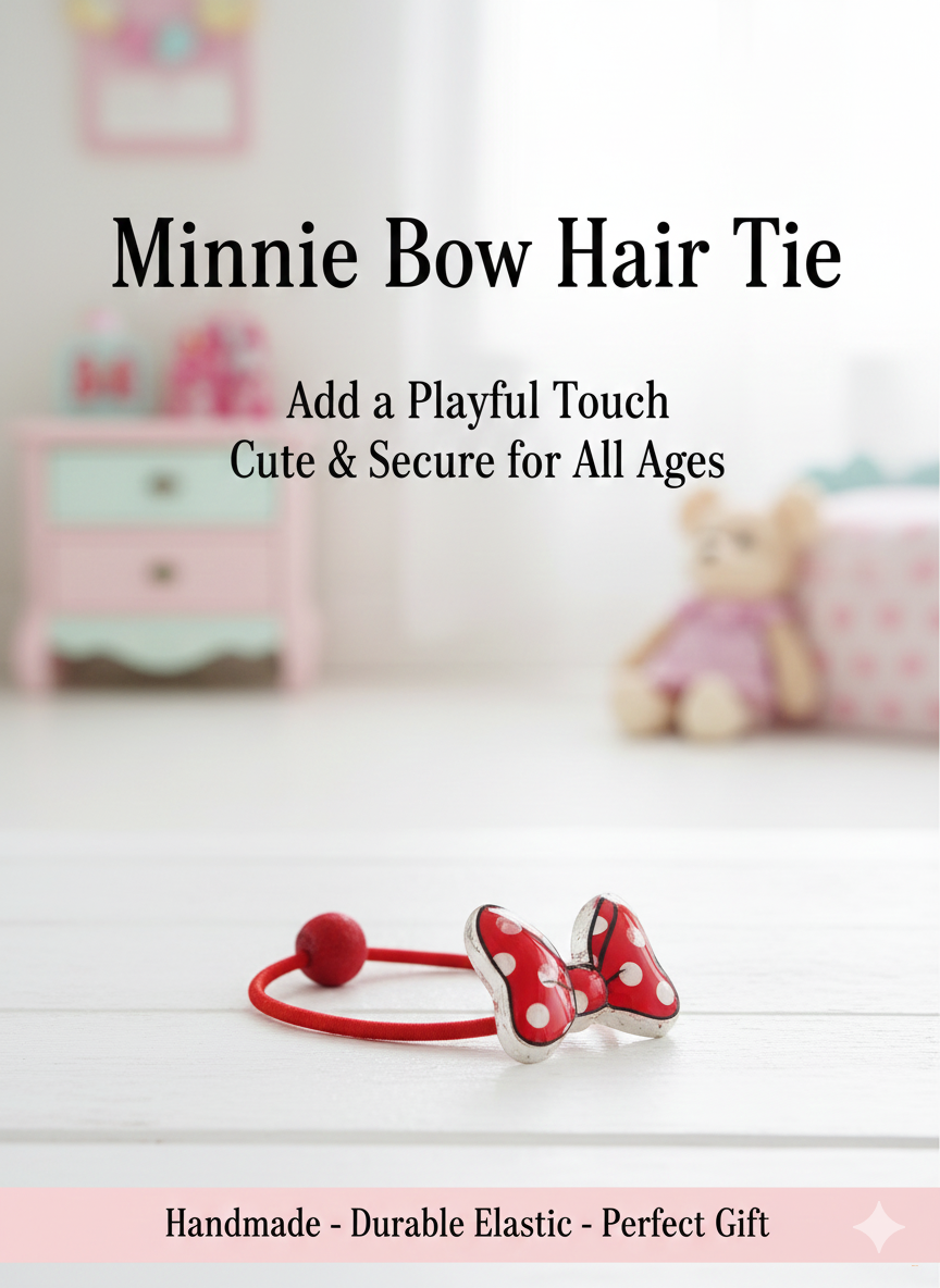 Резинки Микки Маус для волос в яркой расцветкe, для девочек 2шт