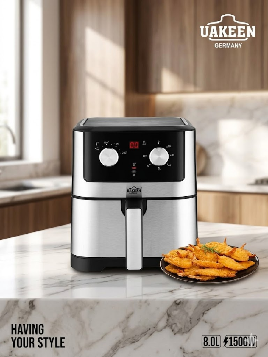 Аэрогриль UAKEEN (8 л, 1500 Вт)