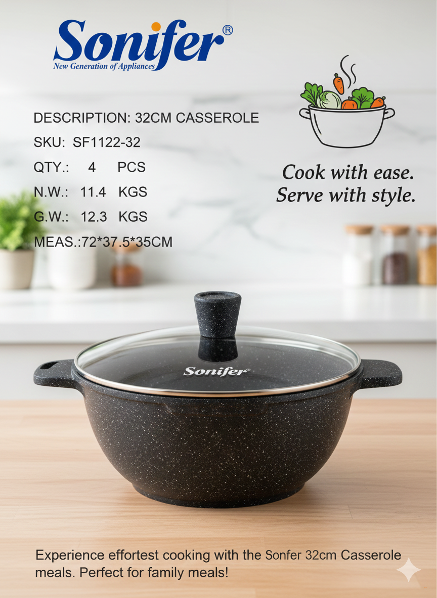 Кастрюля Sonifer SF1122-32 8,6 л