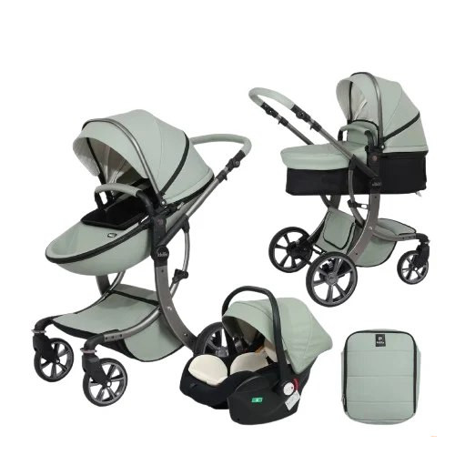 Детская коляска Kidilo 609+C 2 в 1, зелёный