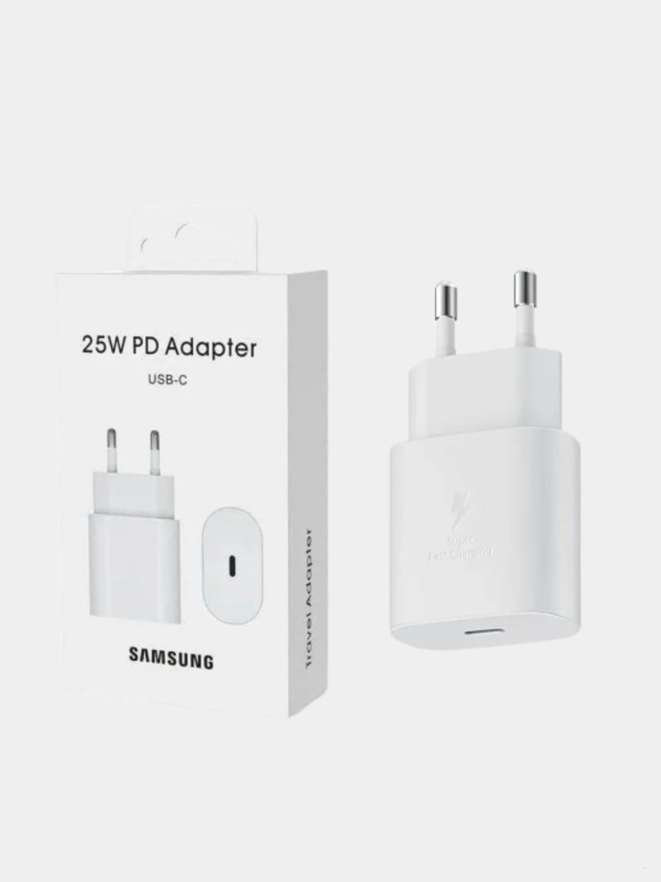 Зарядное устройство-адаптер Samsung PD, Type-C, 25 Вт