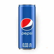 Напиток Pepsi, газированный, в металлической банке, 0,33 л