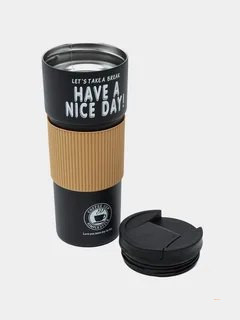 Термокружка Have a nice day, 500 мл, чёрный