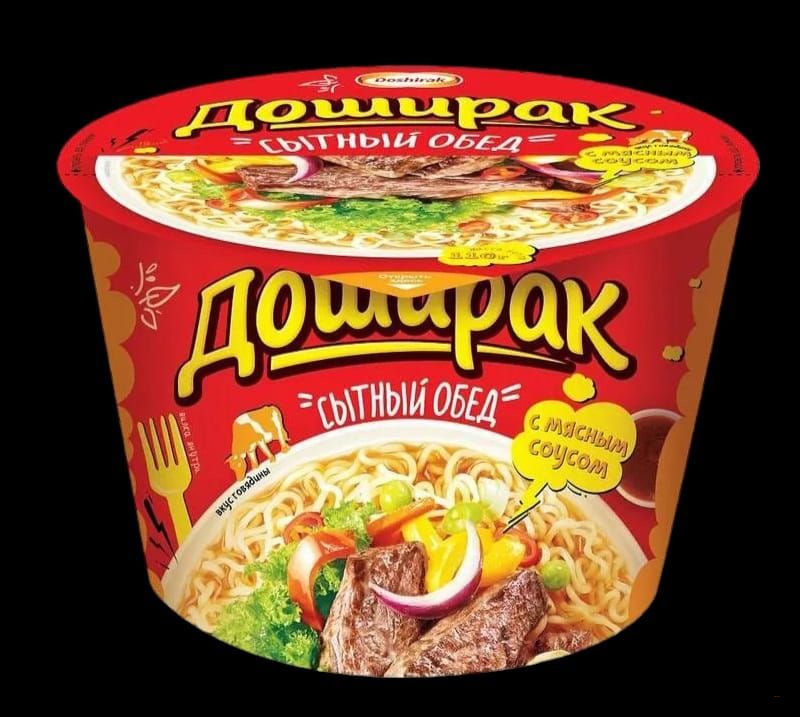Лапша DOSHIRAK Сытный обед со вкусом говядины, 110г,