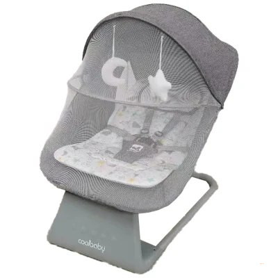 Шезлонг для новорожденных Cool Baby 4 в 1 Deluxe, серый