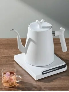 Чайник Stainless Steel HR-462 с поставкой 1000 Вт 1 л, белый