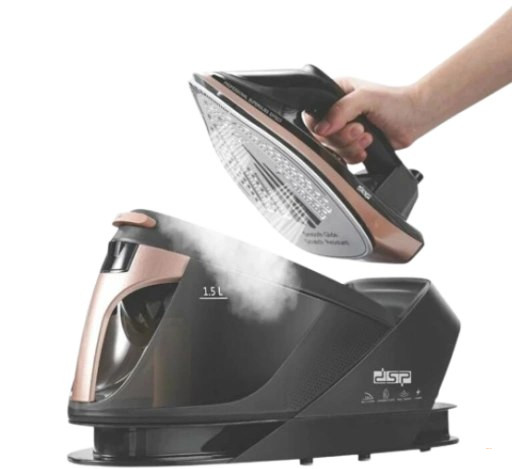 Утюг DSP KD1105 2200 Вт, чёрно-коричневый