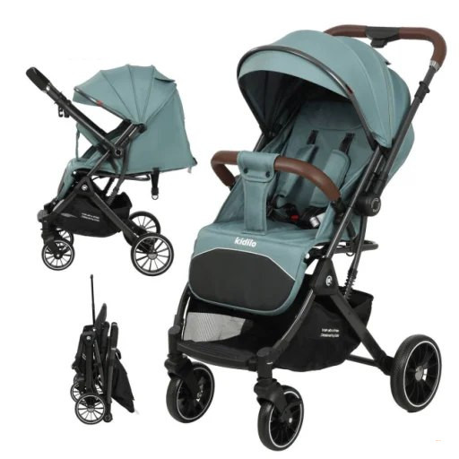 Детская прогулочная коляска Kidilo K535-1, зелёный