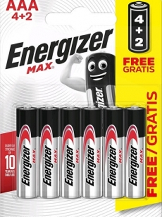 Energizer Щелочная батарейка R6 AA MAX 1.5В