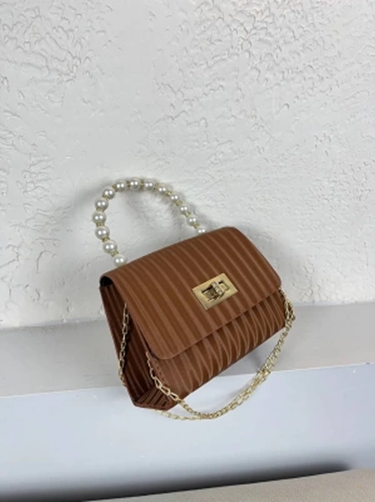 Миниатюрная сумка через плечо Merut Style с жемчужной ручкой